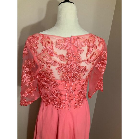 NWT  Chiffon Elbow Sleeve Length Wedding Dress   Size: 6 - Picture 6 of 16